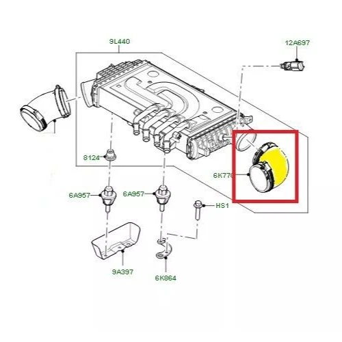 Turbo - Ladeluftschlauch für Range Rover Sport II  3.0 D L494 Auslass LR146548 - Bild 1 von 1