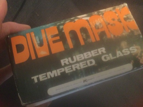 NIB,OS,K-Mart Scuba Rubber Dive Mask Tempered Oval Glass,Made In Japan FREESHIP! - Picture 6 of 9