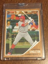 JON SINGLETON 2011 TOPPS Heritage Minors Blank Back card Topps Vault #1/1 Astros