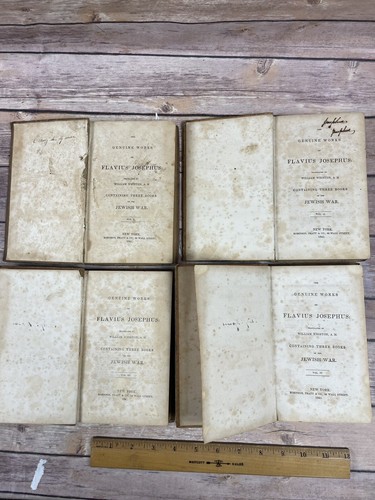 Vintage 1841 Book Set Flavius Josephus The Jewish War Book Set - Picture 4 of 13