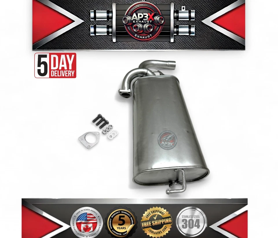 Fits:2020 To 2023 Mitsubishi Outlander Sport 2.0L Rear Muffler (Stainless Steel) - Image 2 of 4