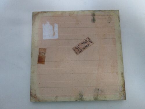 Alfaraz Spain Ceramic Art Tile Pottery 6" x 6" Vintage Owl brick brown/red - Picture 14 of 14