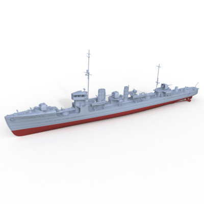 SSMODEL SSC600742S 1/600 Model Kit Momi Class, IJN Destroyer Momi, 1930 FULLHULL