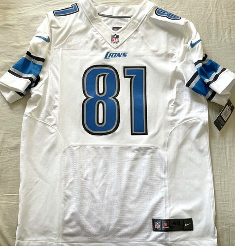 Calvin Johnson Detroit Lions authentic Nike Elite game model white jersey NEW - Picture 2 of 4