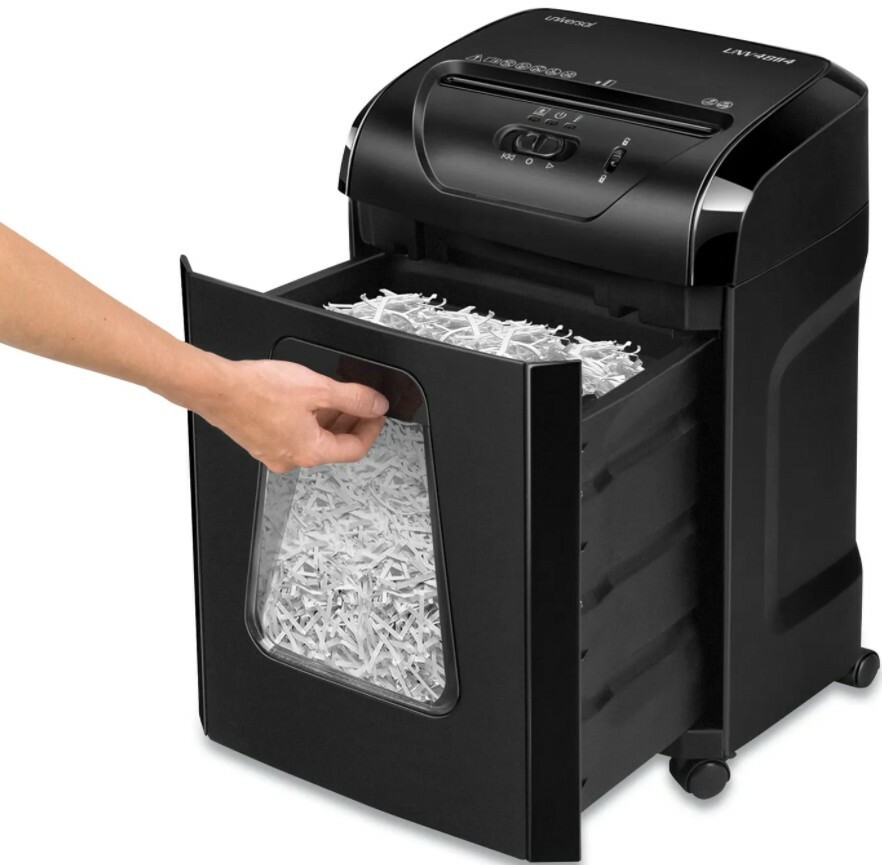 Universal Medium-Duty Cross-Cut Shredder UNV48114 -14 Sheet Capacity