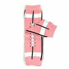 Wrapables Colorful Baby Leg Warmers, Pink Football