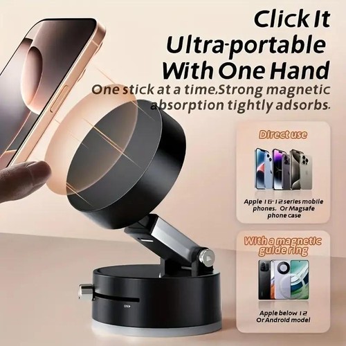 Stable Magnetic Phone Holder for Car Perfect Gift and Tech Enthusiast Adjustable - Picture 3 of 14