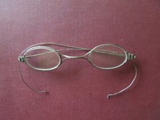 J236 ANTIQUE SOLID SILVER CHILD READING EYEGLASSES   SEE DESCRIP