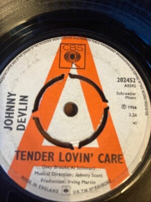 JOHNNY DEVLIN Tender Lovin' Care 7'' - RARE - G+