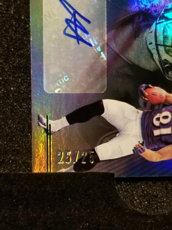 2018 Panini Illusions Hayden Hurst RPA Rookie Patch Auto 25/25 EBAY 1/1 Ravens - Image 3 of 3