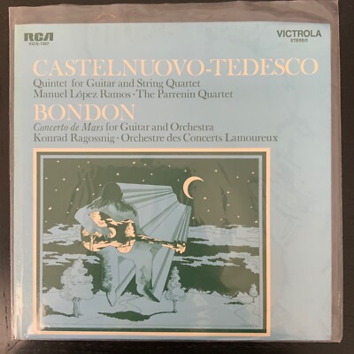 CASTELNUOVO- TEDESCO-QUINTET FOR GUITAR & STRING QUARTET-ORIGINAL 1968 RCA VINYL