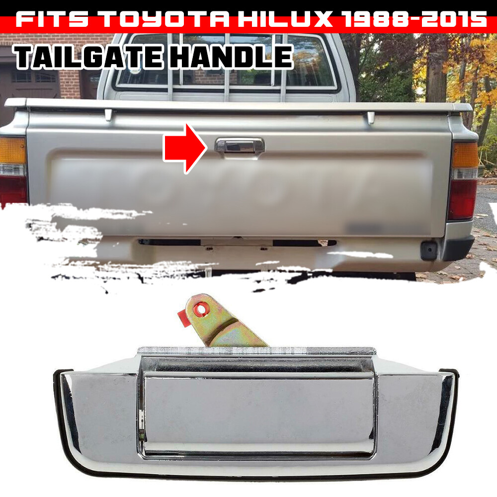 Rear Tailgate Tail Gate Handle Chrome For Toyota Hilux 1988-2015