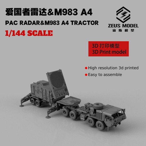 Unmontiert 1/144/72/87 Patriot Pac Radar & M983 Traktor Fahrzeug Harz Modellbausatz# - Bild 2 von 3