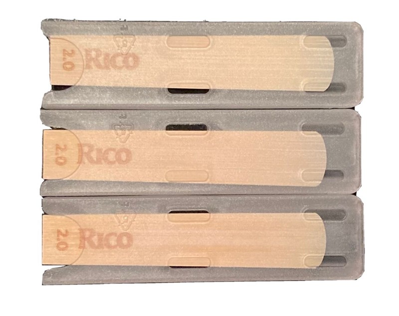 Rico by D'Addario Bb Clarinet Reeds, Strength 2, 3-pack