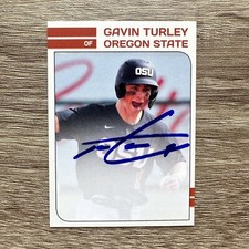 Gavin Turley 2024 Oregon State Beavers Autographed Rookie RC Signed Auto