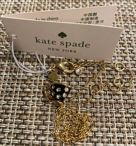Kate Spade Alice in Wonderland Mini Teacup Pendant Necklace NWT - Picture 7 of 8