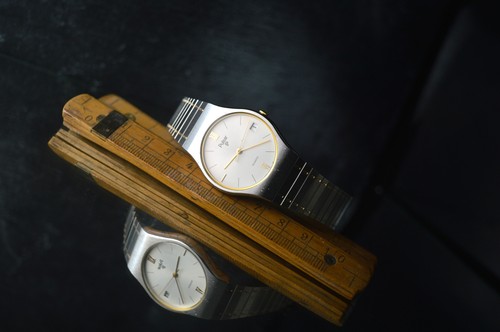 PULSAR V342-7000 VINTAGE NEW OLD STOCK DRESS WATCH 32MM OROLOGIO CON DATARIO - Imagen 5 de 11