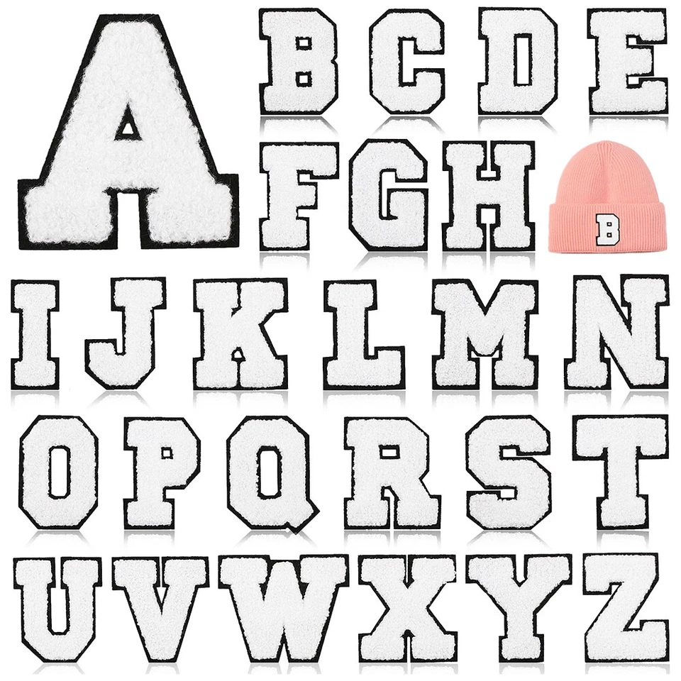 English Letter Patches Applique A-Z Iron On Cloth Stickes Cloth Accessories DIY - Image 3 of 4