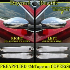 For 2015-2017 Chrysler 200 Chrome 4 Door Handle COVERS No PSK-SK +Mirrors No TSH