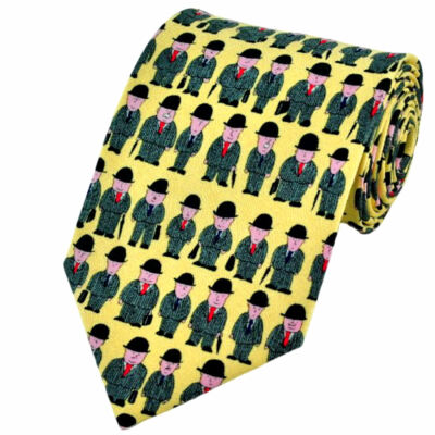 THE TIE STUDIO - Geschäftsmann mit Anzug kleines Motivmuster, Mode Neuheit Krawatte