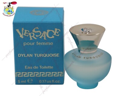 Versace Dylan Turquoise 0.17 oz/ml Edt Splash Mini For Women  New In Box