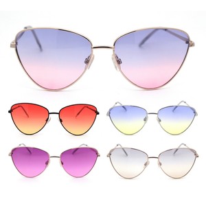metal rim cat eye sunglasses