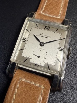 Minerva Vintage Art Deco Steel Manual Wind Manufacture 26mm Cal. 48