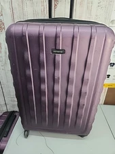 Samsonite Purple 26” Hardside Spinner Expandable Luggage OEM Travel Smooth 