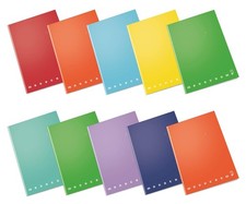 Pigna Monocromo Quaderni A4 10pz Rigatura 1R Righe Carta 100g Colori Assortiti!!