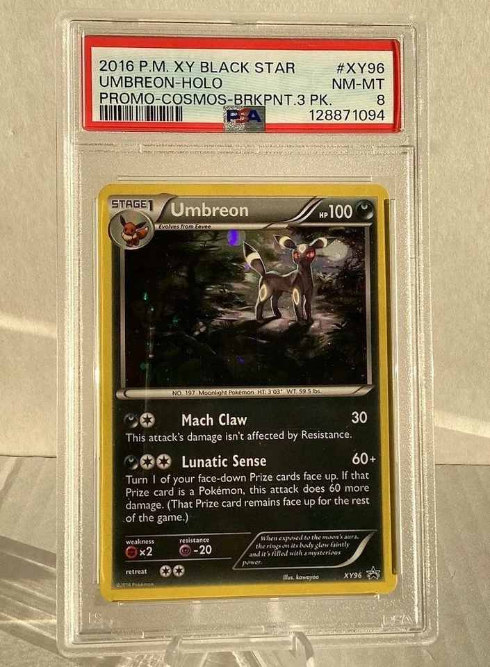 PSA 8 NM * 2016 UMBREON XY96 Black Star Promo Galaxy Holo * Pokemon TCG - Image 2 of 4