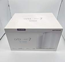NEW NETGEAR Orbi 770 Series Tri-Band WiFi 7 Mesh Network System RBE773  3 Pack