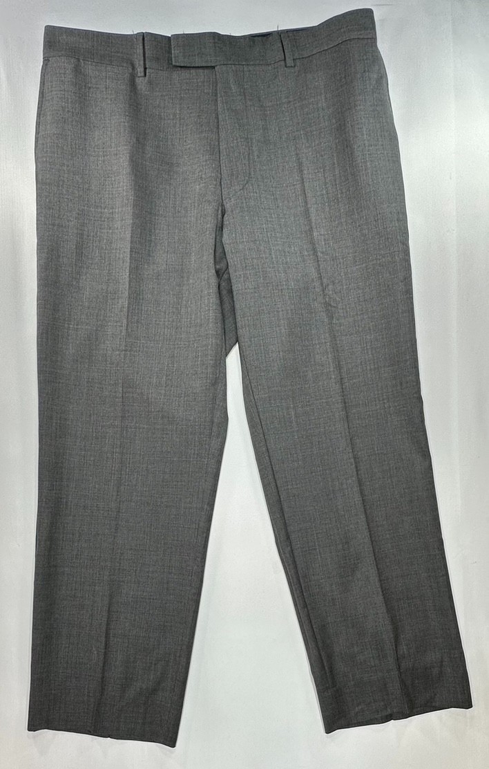 Hugo Boss Stretch Wool Regular Fit Dress Pants Gray 38/30