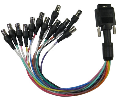 Matrox Y16171-00 25 PIN To 12 BNC Female BREAKOUT Cable ''A'' NEW