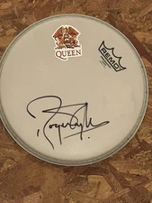 Roger Taylor Signed Queen Drumhead Autographed 