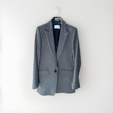 Sandro NEU Damen Blazer Hahnentritt Schwarz/B...