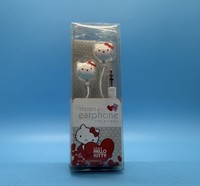 Hello Kitty Sanrio Wired Stereo Earphones White Damaged Boxed New