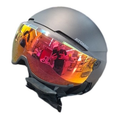 Salomon Atomic Savor Visor Photo Skihelm mit Visier - Black - Größe L - Maximale