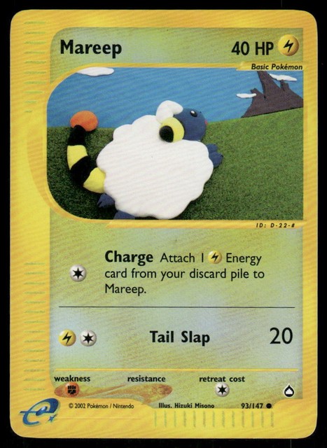Mareep [Reverse Holo] #93 (Aquapolis (2003))