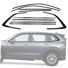 Stainless Steel Window Trim Chrome Delete for CRV 2023-2026 Black 23-26 CRV