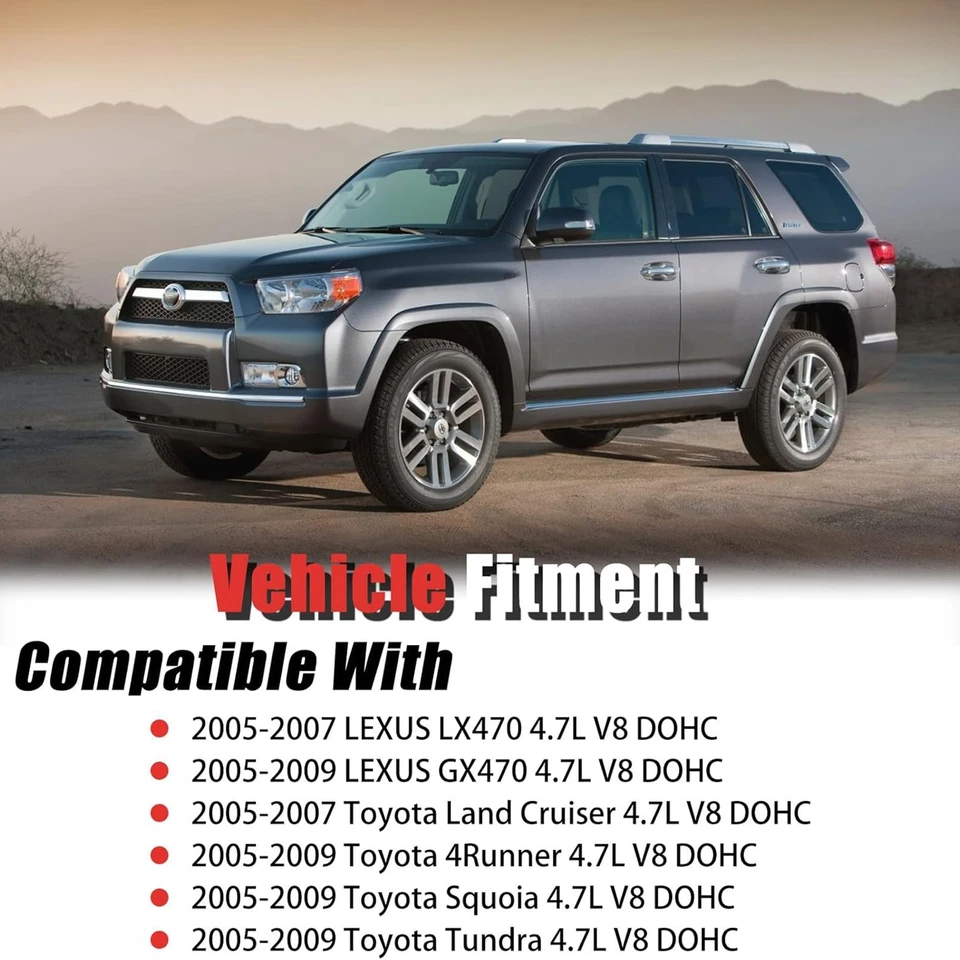 Juego de juntas de culata para 05-09 Toyota 4runner Sequoia Tundra Lexus Gx470 4,7 L 2UZFE Foto 3 de 4