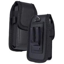 Flip Phone Case,with Belt Loop Clip Magnetic Closure Leather leathers-Black