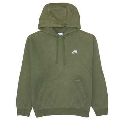Nike Herren Pullover Hoodie grün Gr. L Baumwollmischung Fleece