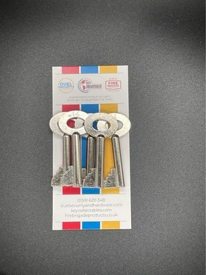 Fire Brigade Products FB14 Genuine Large Yellow Padlock Key Pack of 5