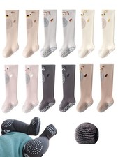 Toddlers Baby Non Slip Knee High Socks Girl Boy Warm Thick Anti Skid Slipper ...