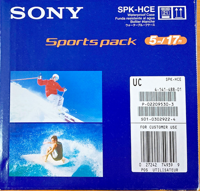 SONY SPK-HCE Sports Pack Waterproof Sports CamCorder Case 5 m/17