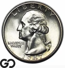 1947-S Washington Quarter, Gem BU++