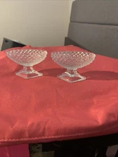 WESTMORELAND ENGLISH SALT DISHES SET OF TWO