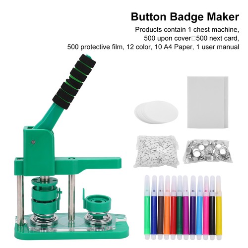 Button Maker Green Button Maker Machine For Child For Sons Daughters - Picture 2 of 12
