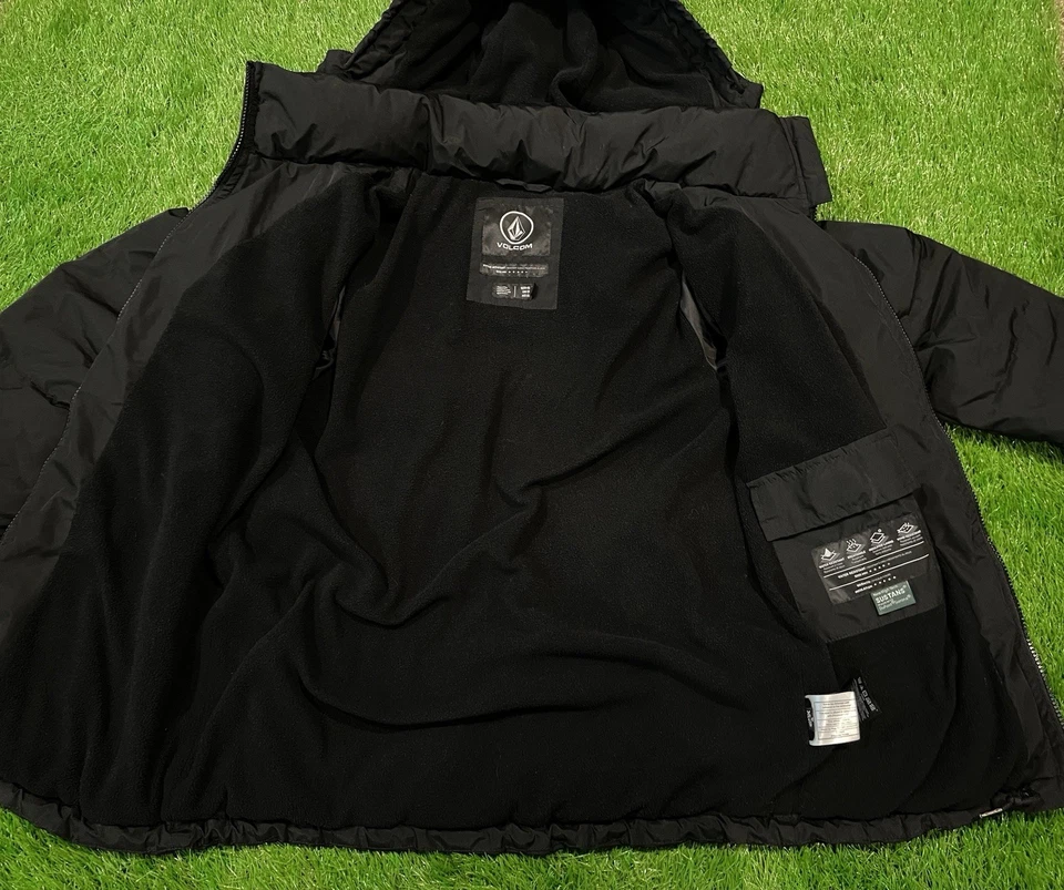 Volcom Jacket Snow Hooded Zip Water Resistant 5000MM Insulated Puffer - Size XS - Image 4 of 4