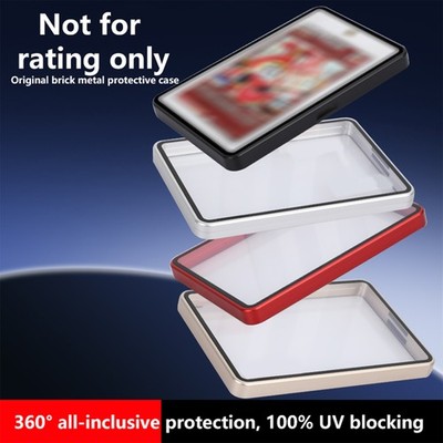Magnetic Aluminum Alloy Frame Card Slabs Case Protector 35PT 130PT UV Blocker